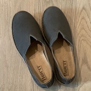 Born Women’s Dark Gray Slip-On Loafers